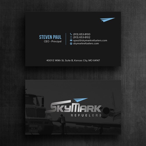 Need business card redesign for Aircraft Truck Fueling company Design by Felix SH