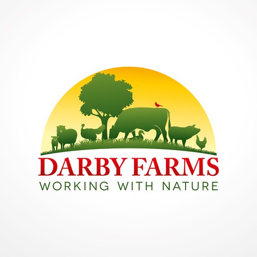 Create an animal driven logo for an animal driven farm Design réalisé par (s_s)