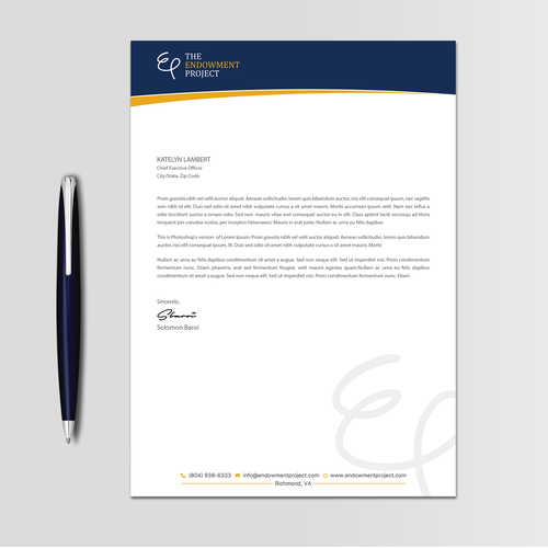 Clean, simple note design, The Endowment Project Design by TanLearn