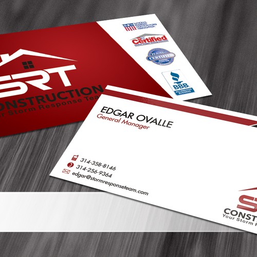 SRT Construction  needs a new stationery Design by Cyanide Designz