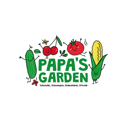 Fun garden logo for our kids to honor grandpa Design by DaliaKK