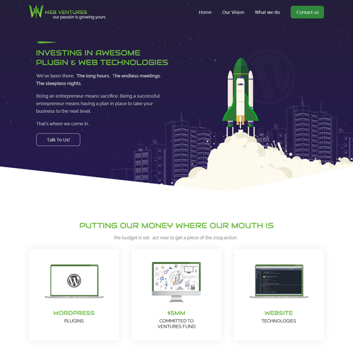 Web page design contest entry by Technology Wisdom