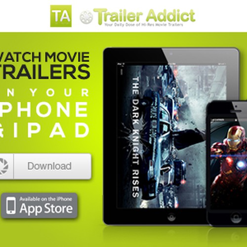 Help TrailerAddict.Com with a new banner ad Diseño de Raptor Design