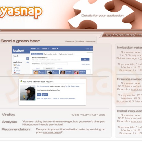 Social networking site needs 2 key pages Réalisé par Klip