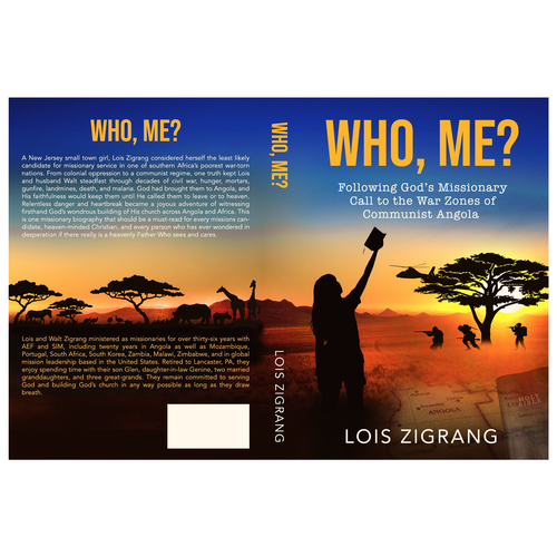 Create an Awesome Nonfiction Book Cover about a Missionary in War-Torn South Africa Design by Nitsua