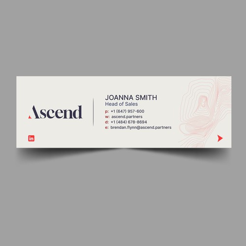 Design di Ascend Partners New Branded Email Signature di Xnine