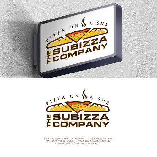 Calling all pizza and sub lovers! Design by Maher Sh