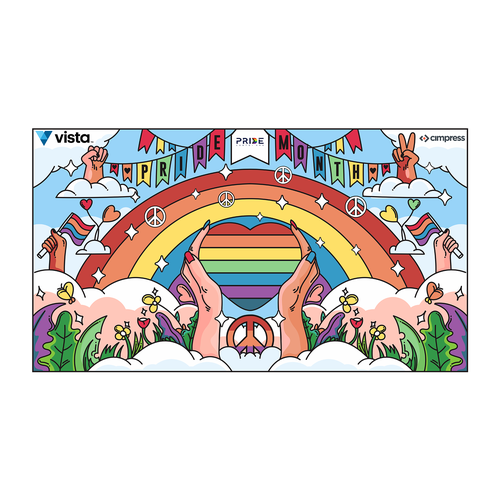 Virtual backgrounds for PRIDE month (multiple winners) Diseño de Wisnu pradhana