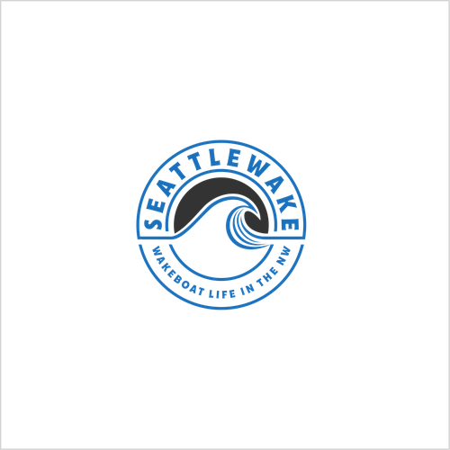 NEW logo for seattlewake -  wakesurfing logo Design by rehan20