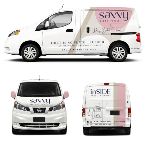 Hey Mad´esigns⚡さんのDesign build furnish firm needs cool luxury sleek modern Van wrapデザイン