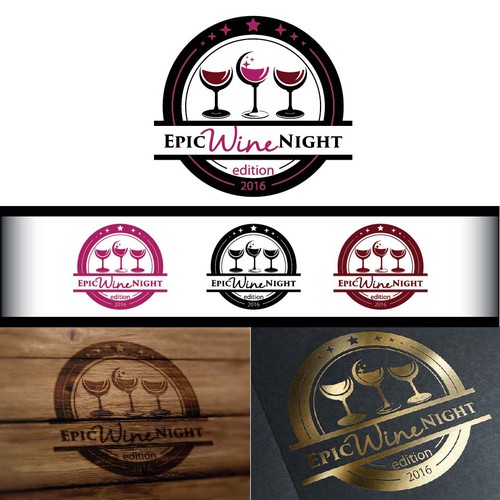 Brand logo for a Wine Tasting Event. Logo design contest