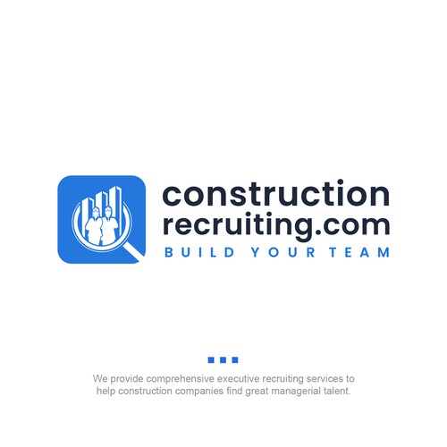 constructionrecruiting.com logo to appeal to construction companies who need to find great talent Design by gigigraphic