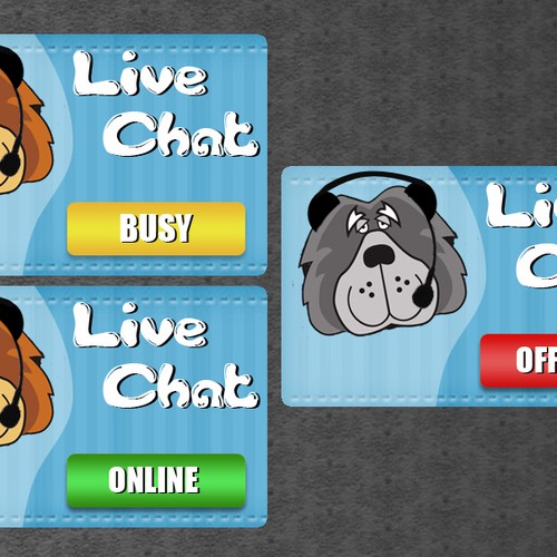 Design a "Live Chat" Button Design by ClikClikBooM