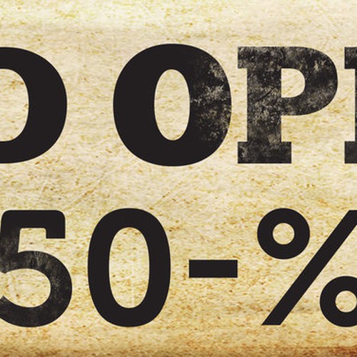 CASUAL STREET WEAR CLOTHING STORE GRAND OPENING SIGN Design by Saharsa