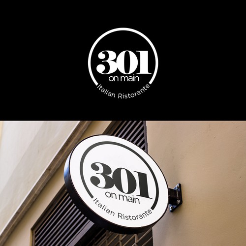 RESTAURANT 301 ADD ITALIAN RISTORANTE under logo Design by Donalmario1