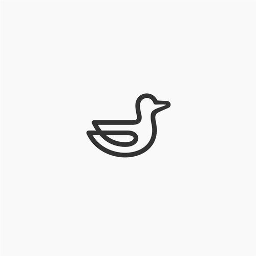 Modern duck logo for professional setting Design by Alif NK