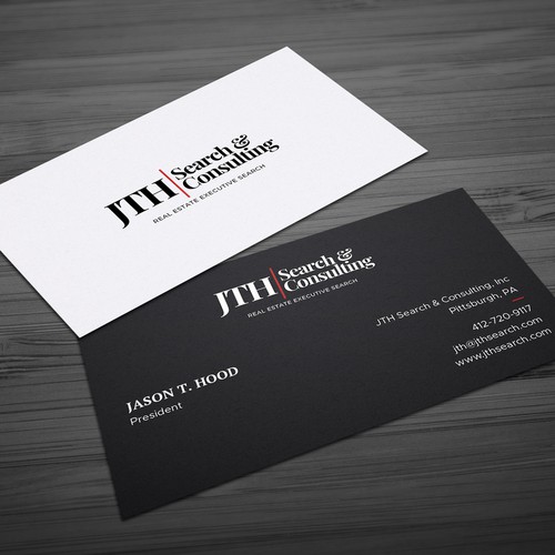 Business Card Design for Executive Search Firm Design by Hasanssin