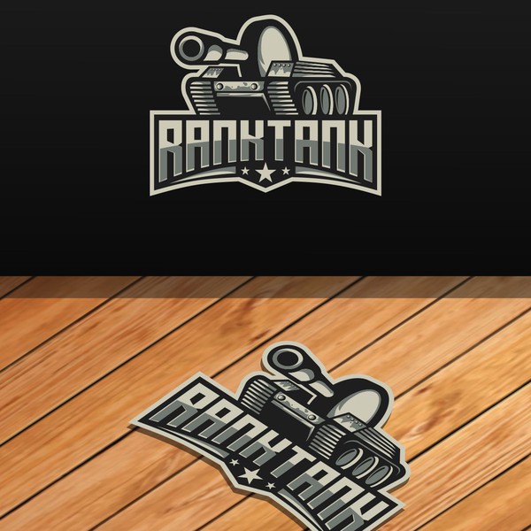 Armored tank and magnifying glass