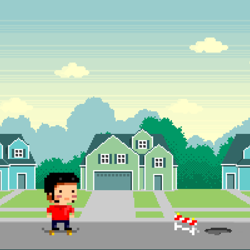 Create some 8-bit backgrounds, characters and items for a game Design von anisz