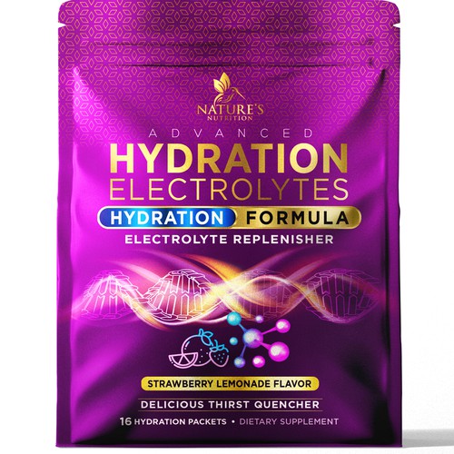 Refreshing Hydration Electrolytes Design Needed for Nature's Nutrition Design by agooshe