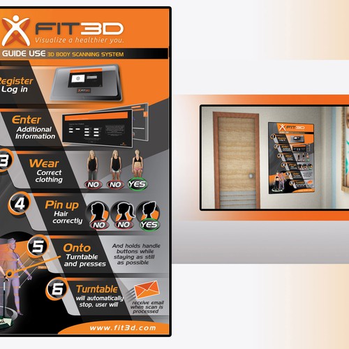 Fit3D Scan Preparation Poster Design by Render Ec