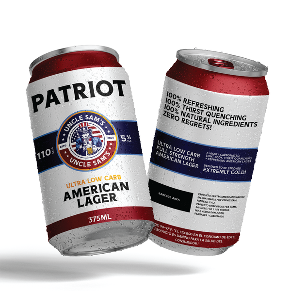 PATRIOT Beer cans design