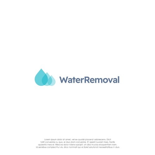 Logo Design For Water Damage Company Diseño de oakbrand™