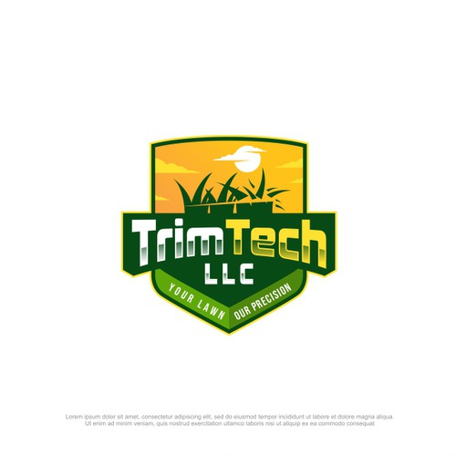 High Tech logo for a new lawn mowing business Design by MagsArt