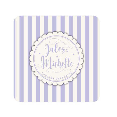 Design a cupcake packaging label Design by mademoiselle coco