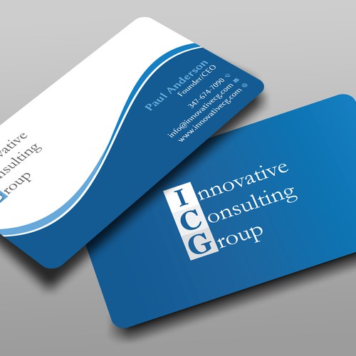 ICG Business Cards Design by Brandmaker artist