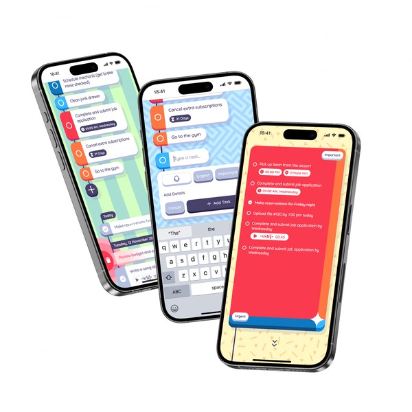 Design by sorene titled "Playful iOS app design for Anchor"