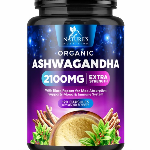 Ashwagandha Design Needed for Nature's Nutrition Design by GenScythe