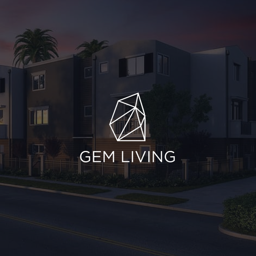 Geometrical, minimalist, modern brand design for Gem Living Design by Tofiky