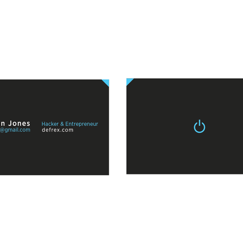 Create an elegant business card for an entrepreneurial hacker Design by xkarlohorvatx