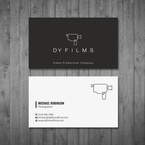 Business card for video production company Design by Tcmenk