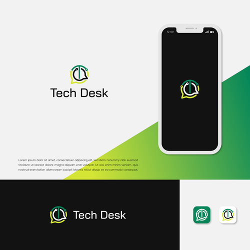 Tech Desk Reimagined Logo Design by polarstudio