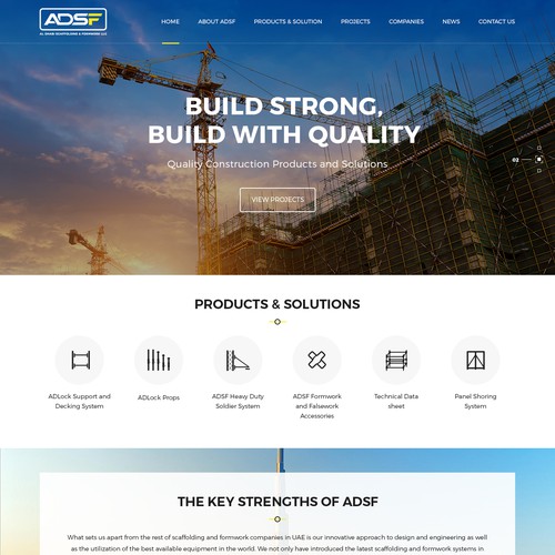 Construction Company Website Design Design réalisé par Gendesign