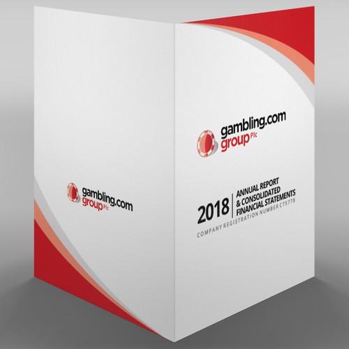 Annual Report Cover for Gambling.com Group Diseño de Xnine