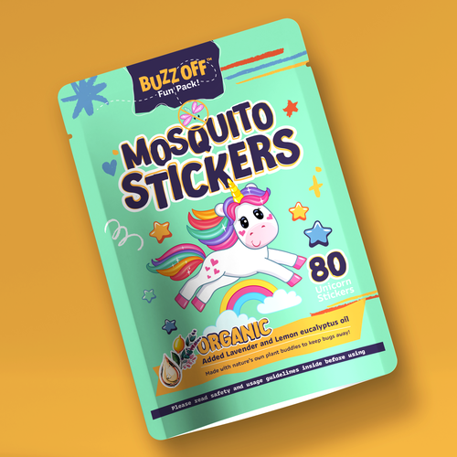 Mosquito repellent patches for Kids Design by Murilo Pimenta