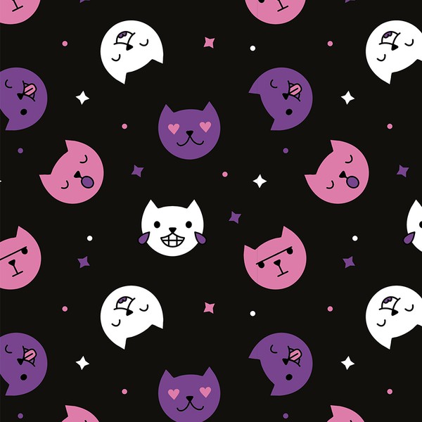 Kitties seamless pattern design for socks