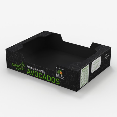 Avocado export box design Design by interaksi