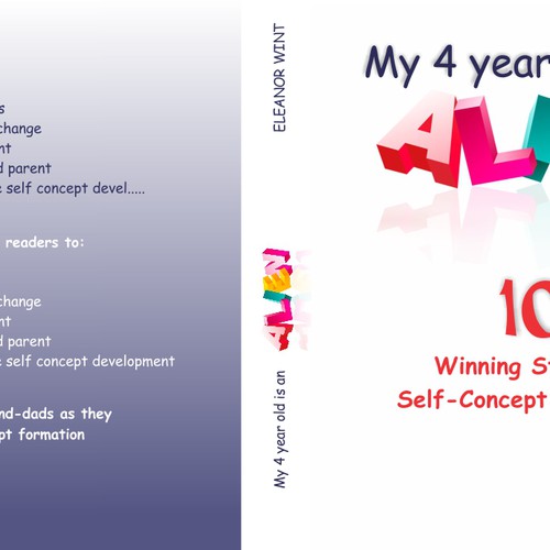 Create a book cover for "My 4 year old is An Alien!!" 10 Winning steps to Self-Concept formation Diseño de pshoudini