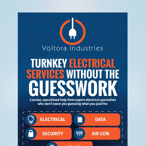 Voltora Industries Back Wall Banner Design by GrApHiC cReAtIoN™