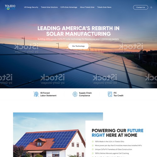 Website Redesign for Solar Panel Manufacturer and Tech Company Design by pixelwebplanet