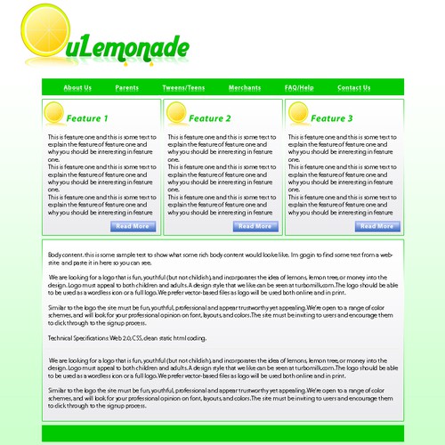 Logo, Stationary, and Website Design for ULEMONADE.COM Ontwerp door KevinW.me