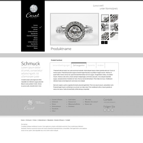 Web page design contest entry by Marynaaheika