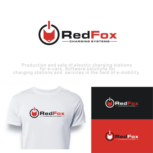 "Gestalte ein Logo für ein EV Charging Firma. RedFox Charging Systems ist der Name." ganador Logotipo y guía de la marca por Web Hub Solution