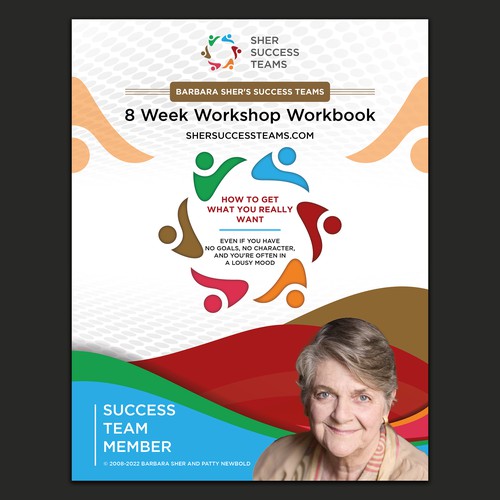 Workbook front cover for adults with big dreams - make me smile Design by Unboxing Studio