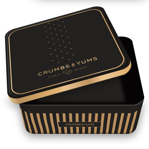 crums and yums cookie tin Design von intanamir