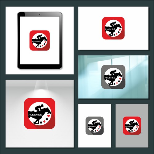 Flushed Icon Logo Design by Unique V Designs